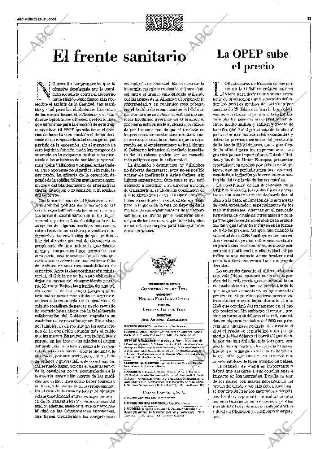 ABC MADRID 17-01-2001 página 11