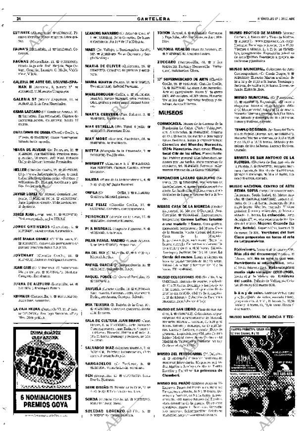 ABC MADRID 17-01-2001 página 112