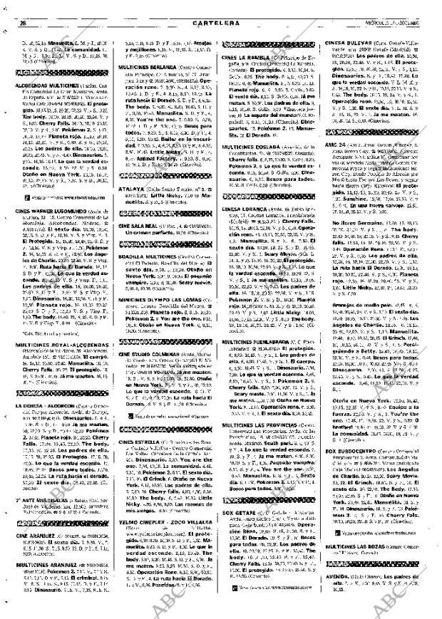 ABC MADRID 17-01-2001 página 116