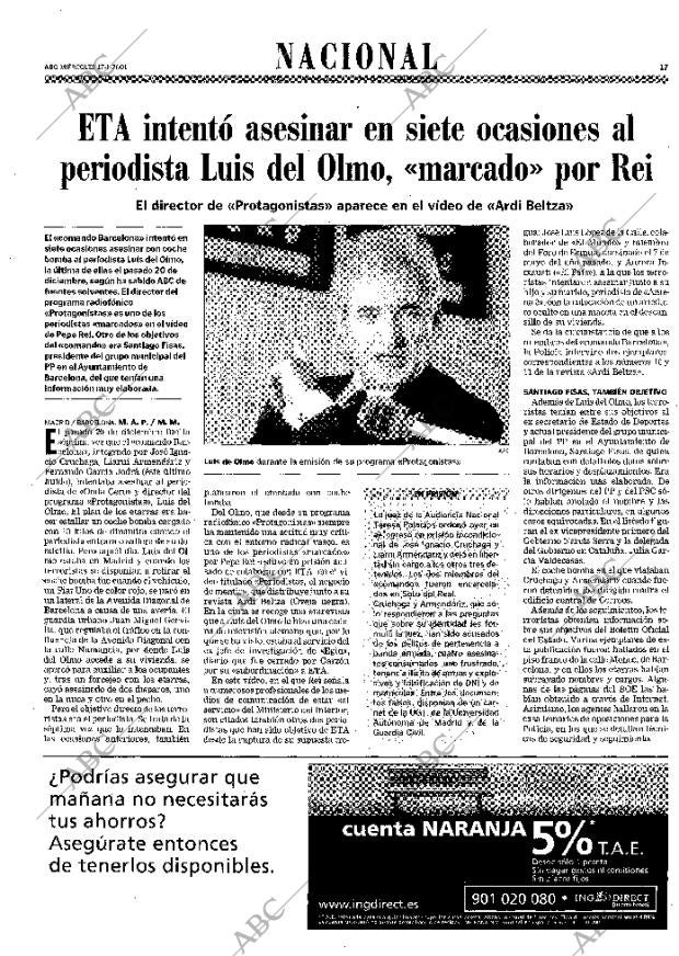 ABC MADRID 17-01-2001 página 17