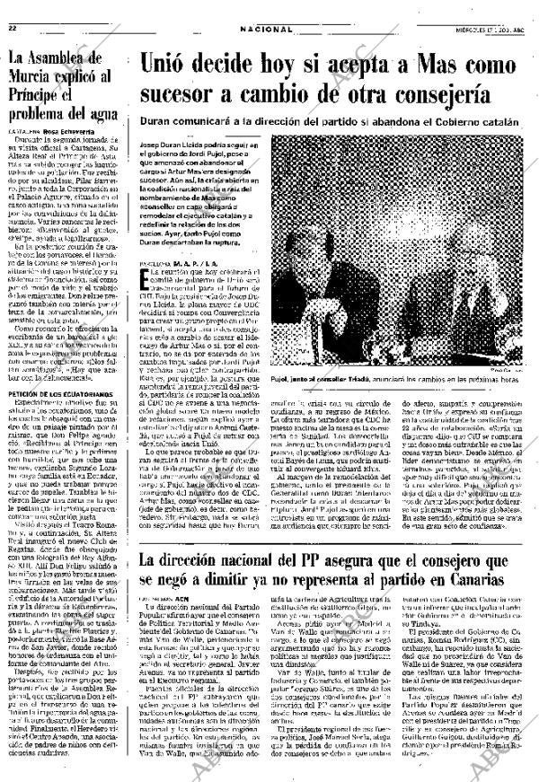 ABC MADRID 17-01-2001 página 22