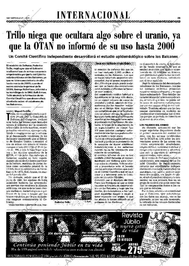 ABC MADRID 17-01-2001 página 25