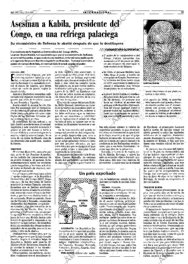 ABC MADRID 17-01-2001 página 27