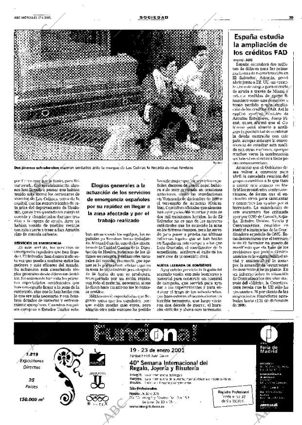 ABC MADRID 17-01-2001 página 39