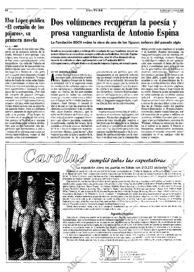 ABC MADRID 17-01-2001 página 42