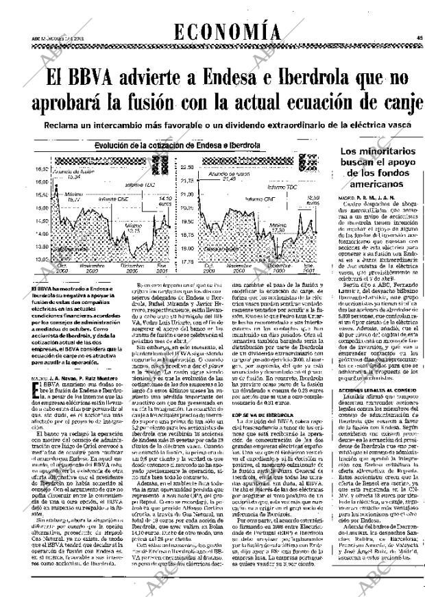 ABC MADRID 17-01-2001 página 45