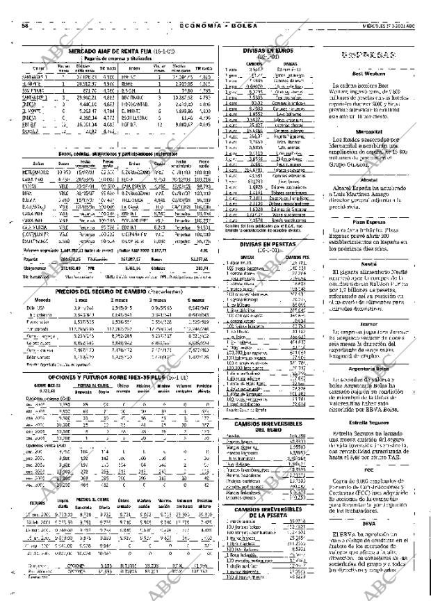 ABC MADRID 17-01-2001 página 58