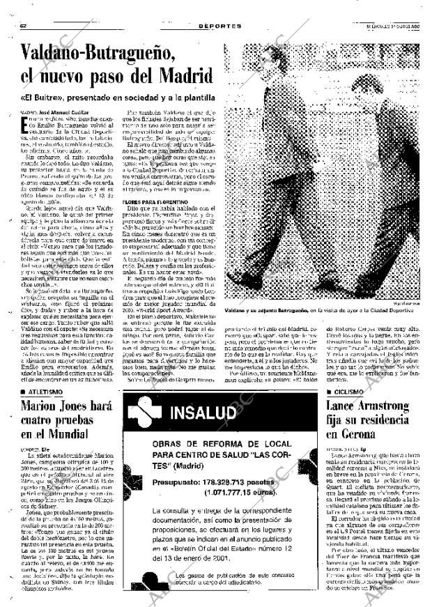 ABC MADRID 17-01-2001 página 62