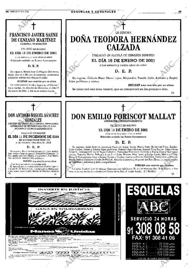 ABC MADRID 17-01-2001 página 69