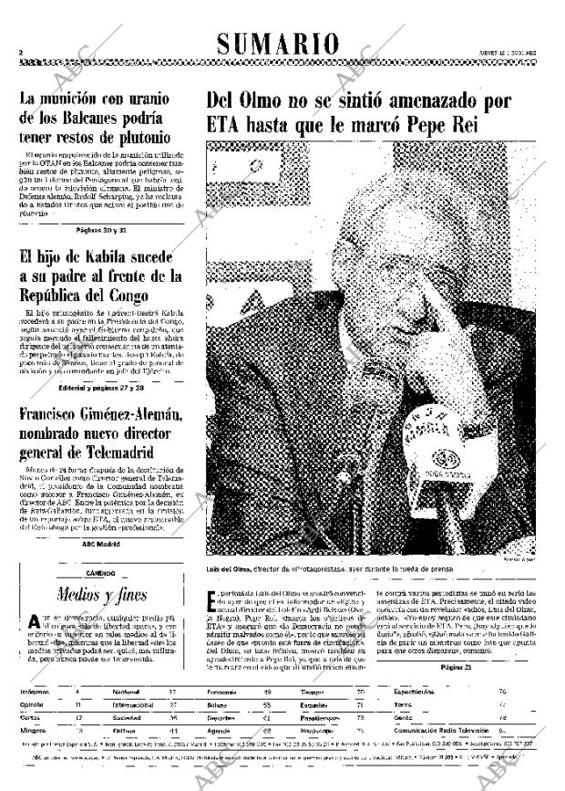 ABC MADRID 18-01-2001 página 2