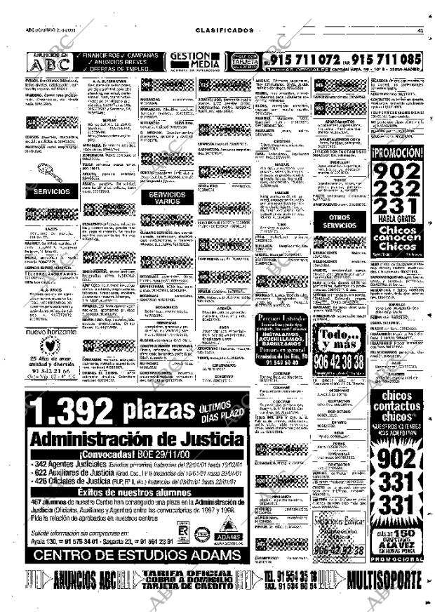 ABC MADRID 21-01-2001 página 129