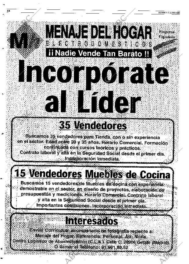 ABC MADRID 21-01-2001 página 132