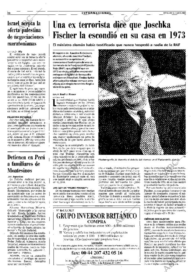 ABC MADRID 21-01-2001 página 40