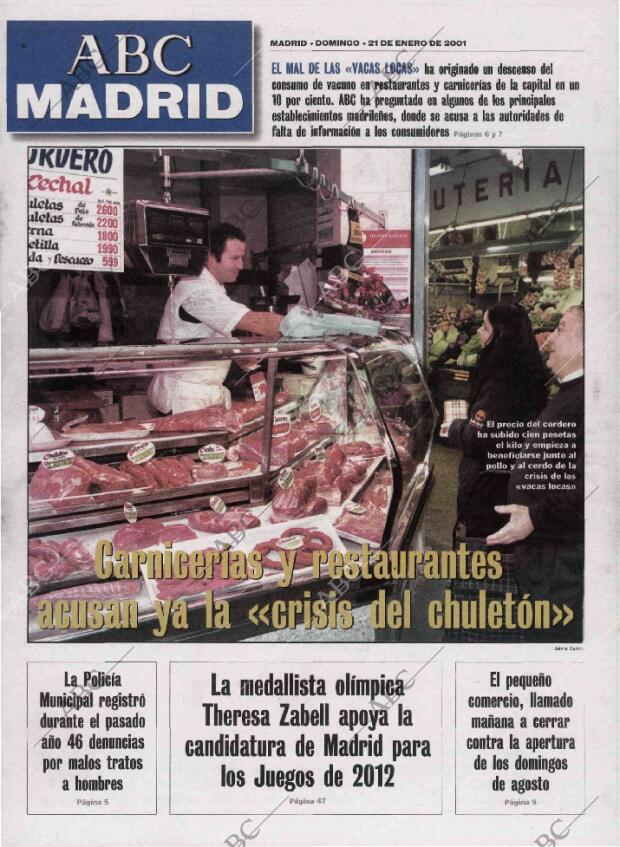 ABC MADRID 21-01-2001 página 89