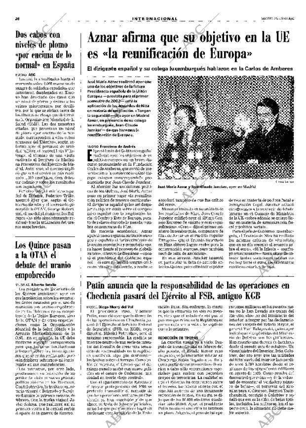 ABC MADRID 23-01-2001 página 26
