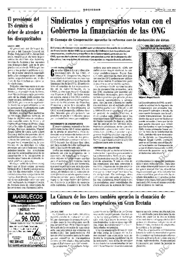ABC MADRID 23-01-2001 página 34