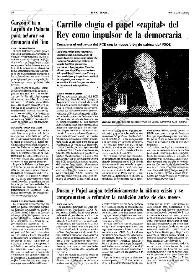ABC SEVILLA 23-01-2001 página 26