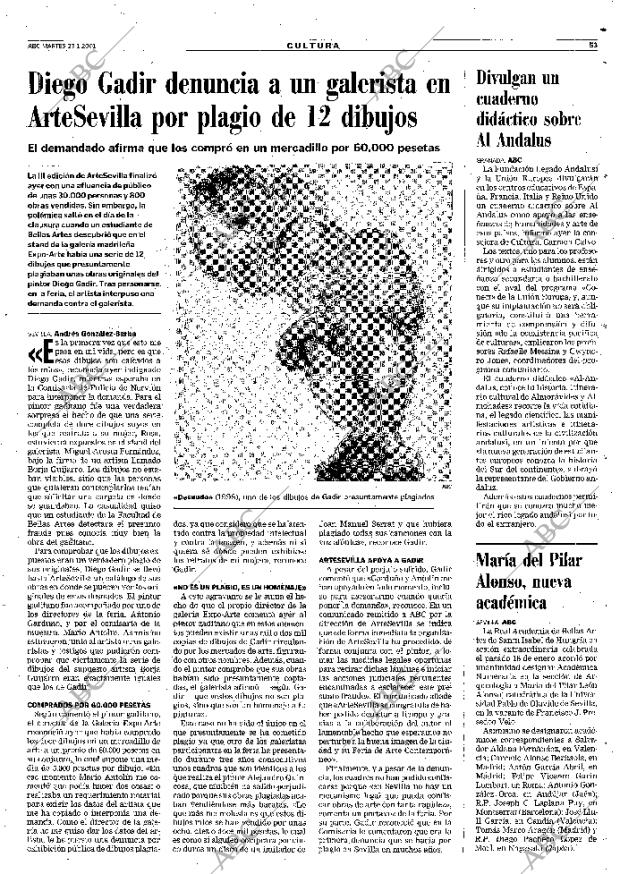 ABC SEVILLA 23-01-2001 página 53