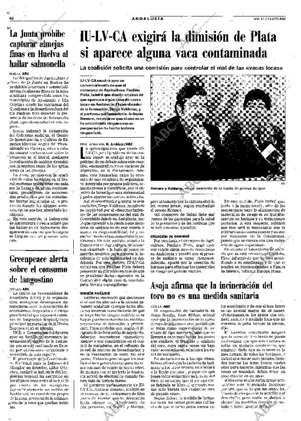 ABC SEVILLA 23-01-2001 página 62