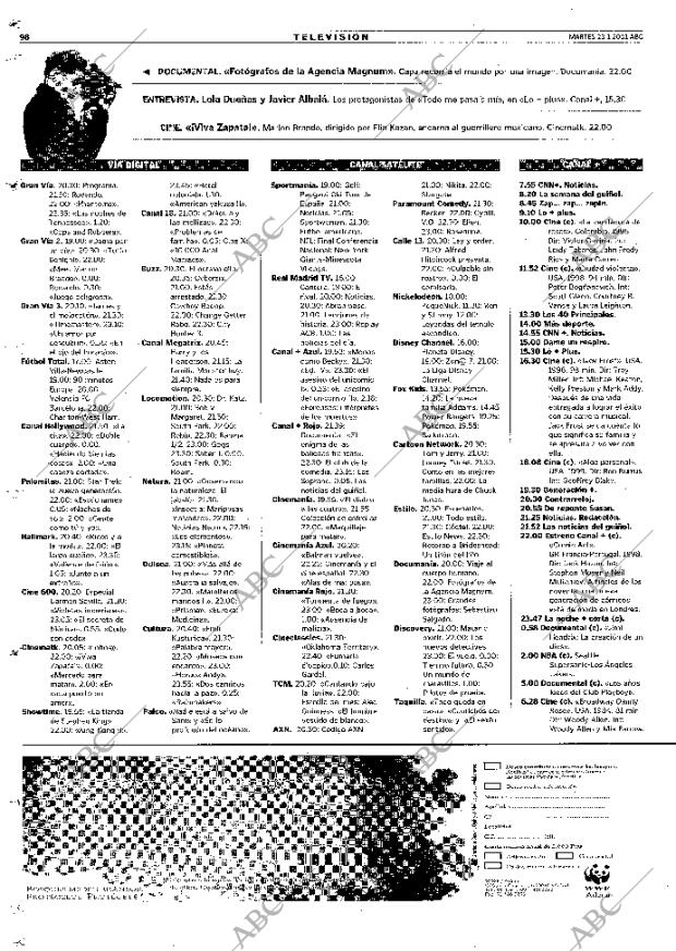 ABC SEVILLA 23-01-2001 página 98
