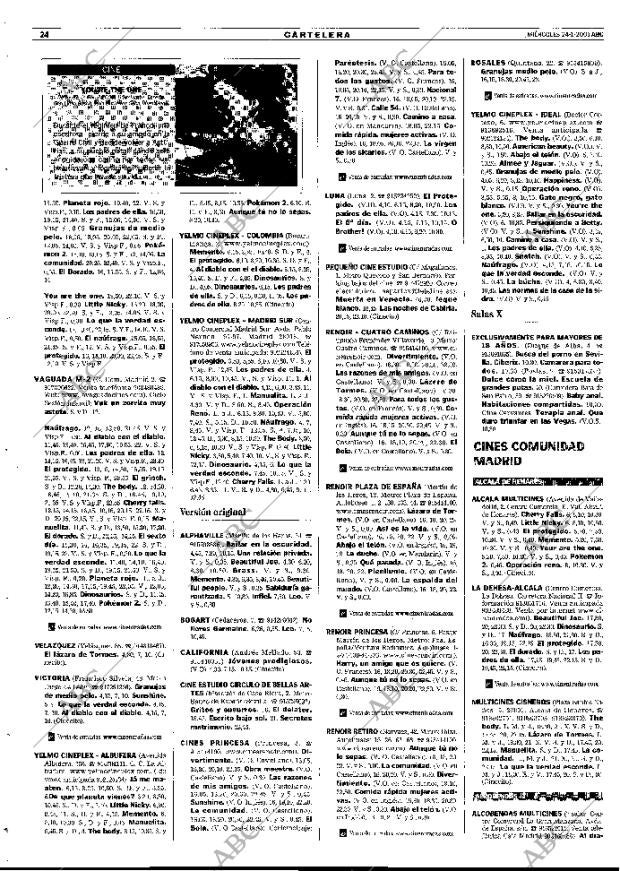 ABC MADRID 24-01-2001 página 108