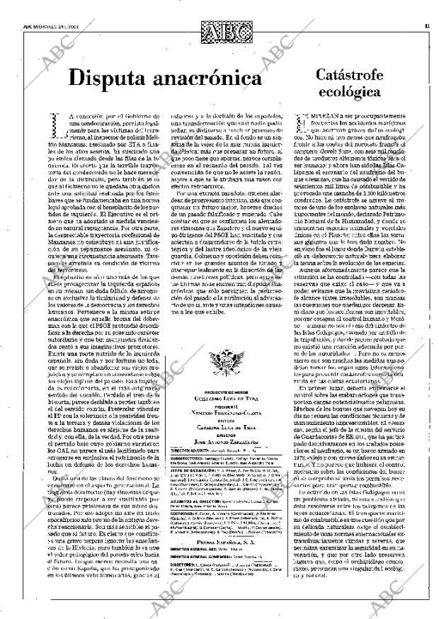 ABC MADRID 24-01-2001 página 11