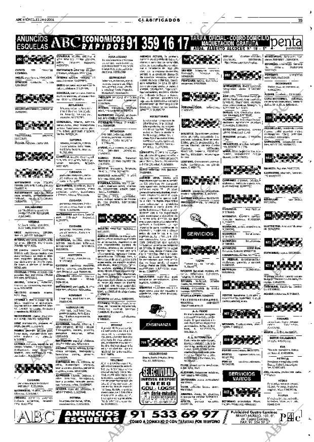 ABC MADRID 24-01-2001 página 119
