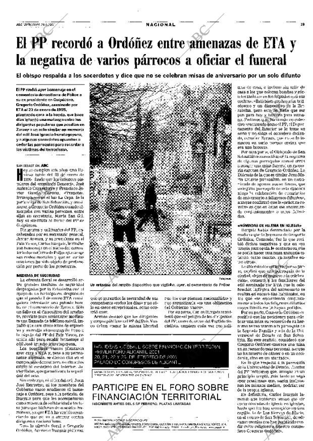 ABC MADRID 24-01-2001 página 19