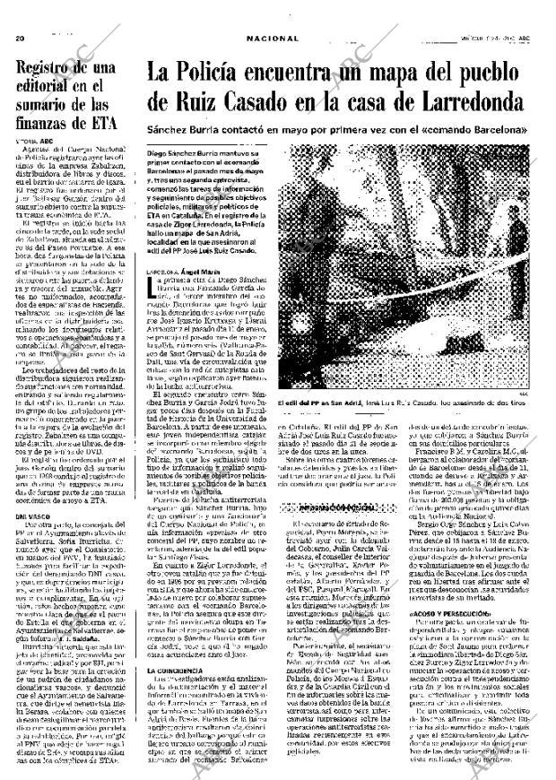 ABC MADRID 24-01-2001 página 20