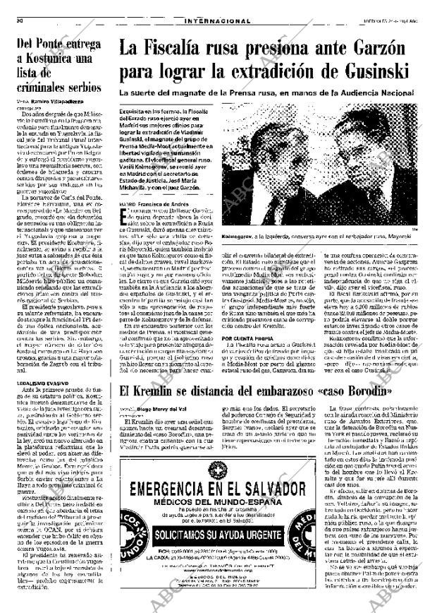 ABC MADRID 24-01-2001 página 30