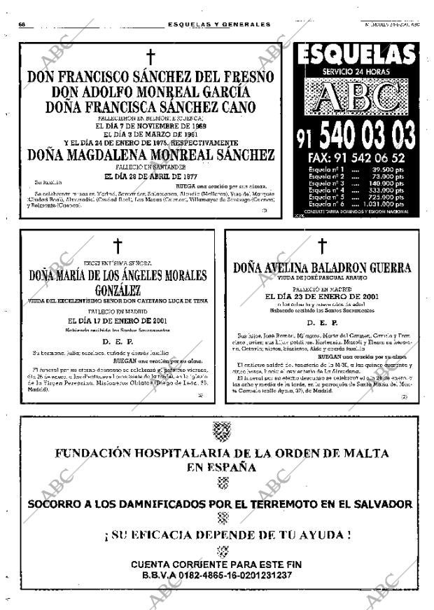 ABC MADRID 24-01-2001 página 68