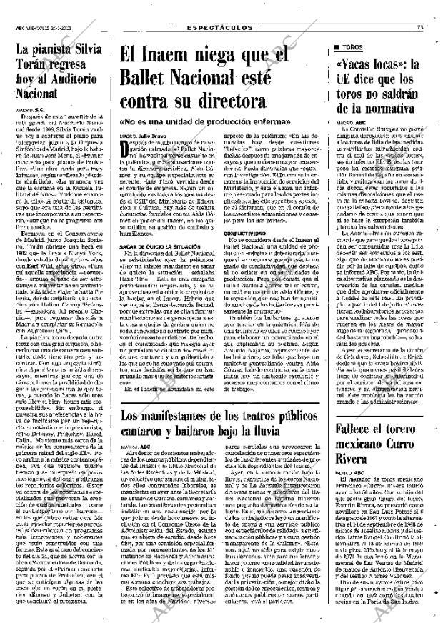 ABC MADRID 24-01-2001 página 73