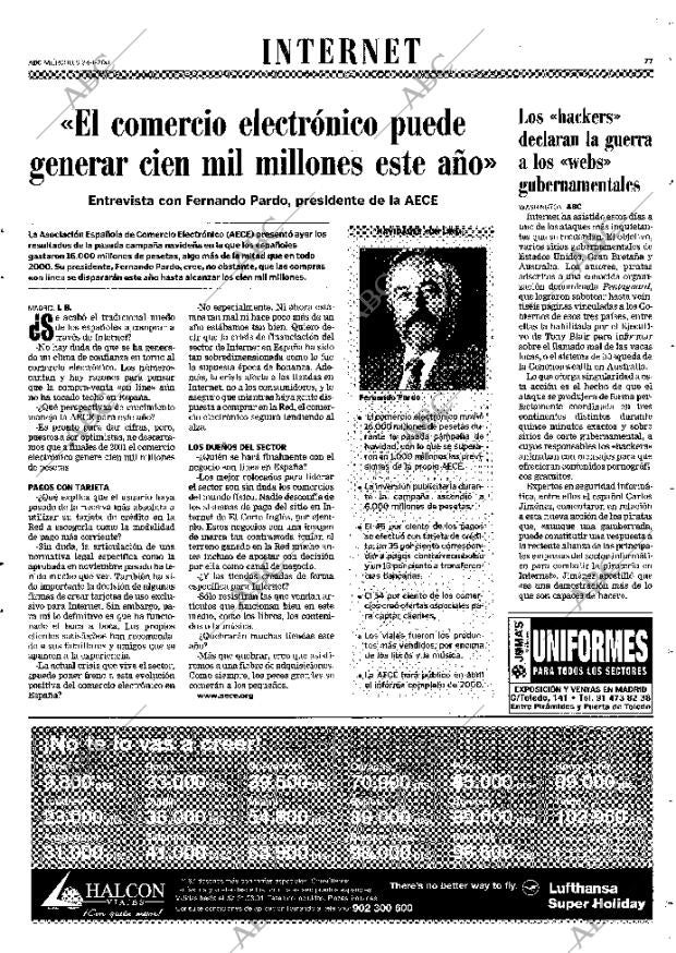 ABC MADRID 24-01-2001 página 77