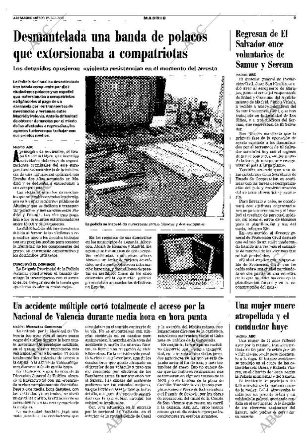 ABC MADRID 24-01-2001 página 93