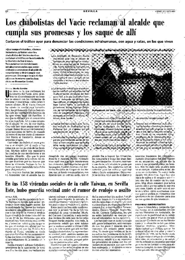 ABC SEVILLA 26-01-2001 página 40