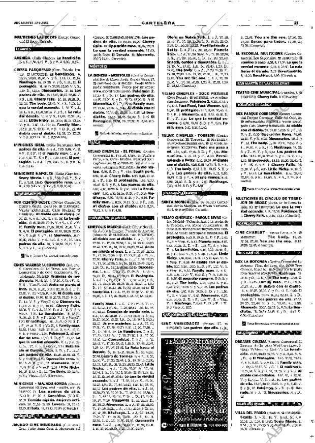 ABC MADRID 30-01-2001 página 109