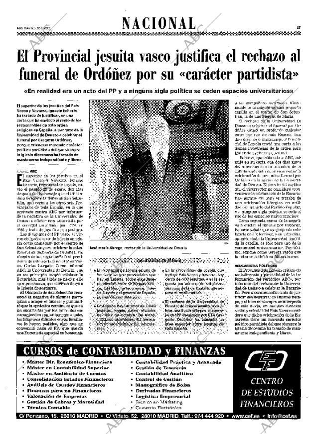 ABC MADRID 30-01-2001 página 17