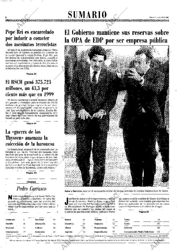 ABC MADRID 30-01-2001 página 2