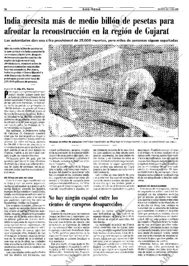 ABC MADRID 30-01-2001 página 38