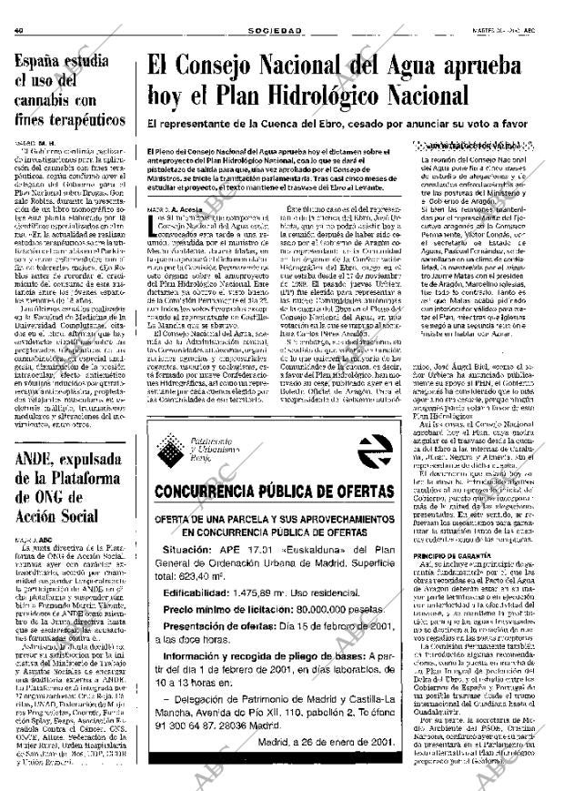 ABC MADRID 30-01-2001 página 40