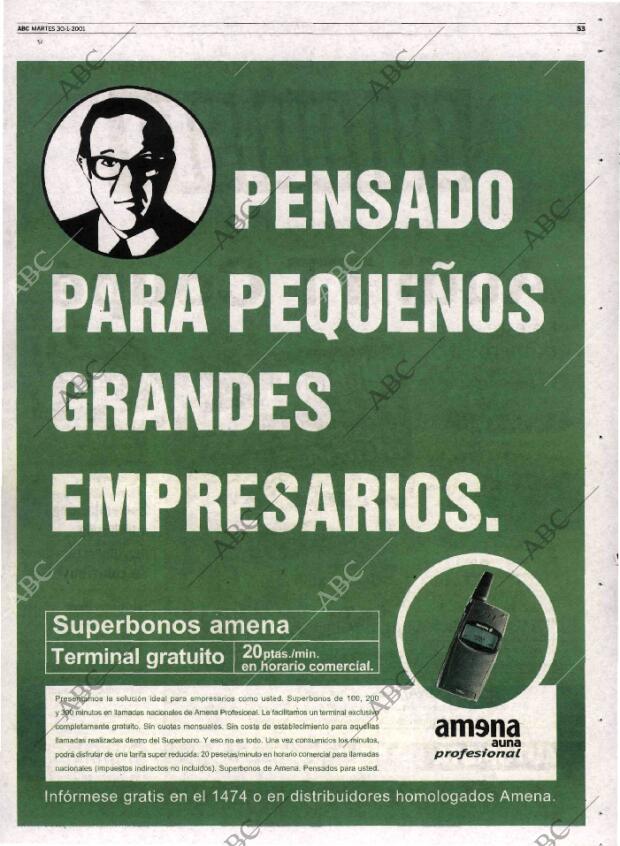 ABC MADRID 30-01-2001 página 53