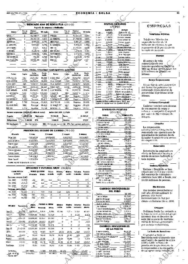 ABC MADRID 30-01-2001 página 61
