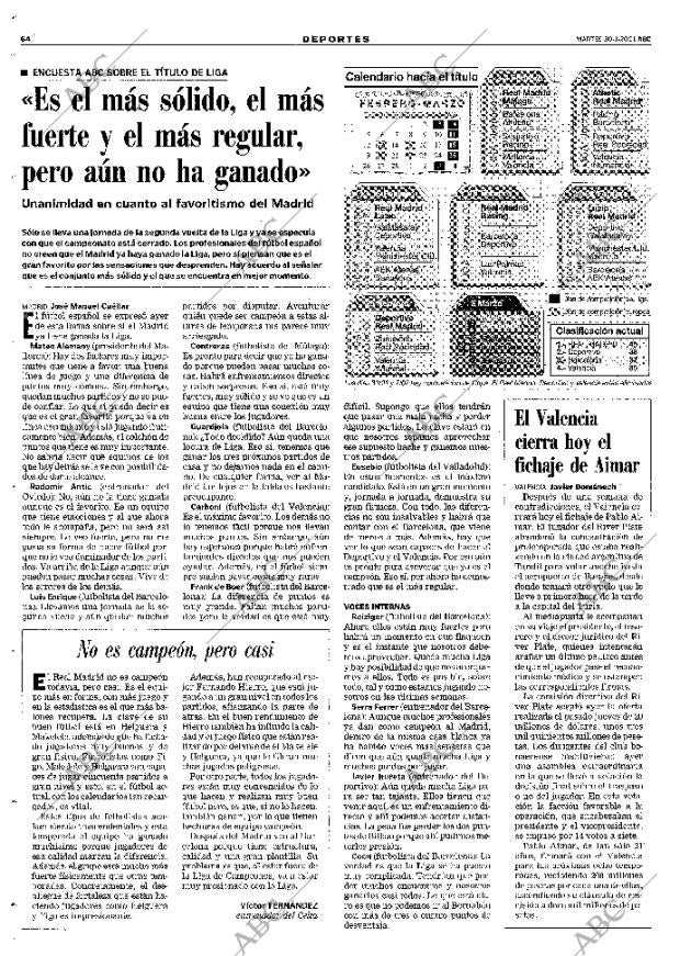 ABC MADRID 30-01-2001 página 64