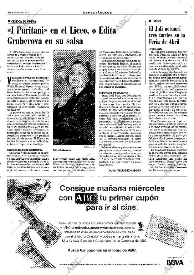 ABC MADRID 30-01-2001 página 79