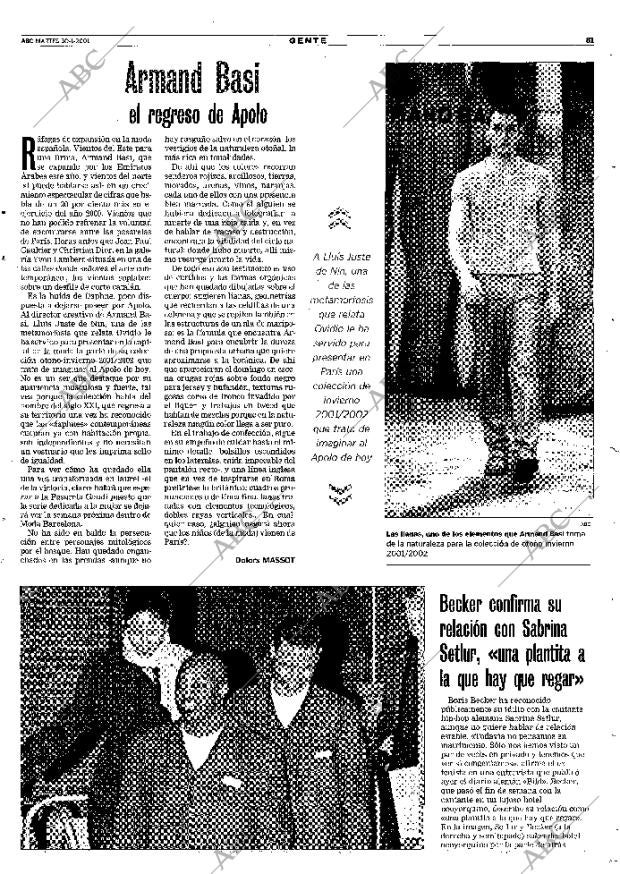 ABC MADRID 30-01-2001 página 81