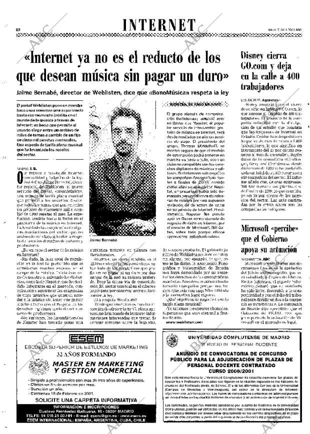 ABC MADRID 30-01-2001 página 82