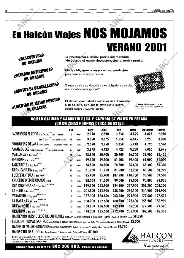 ABC MADRID 31-01-2001 página 14