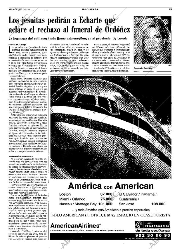 ABC MADRID 31-01-2001 página 23