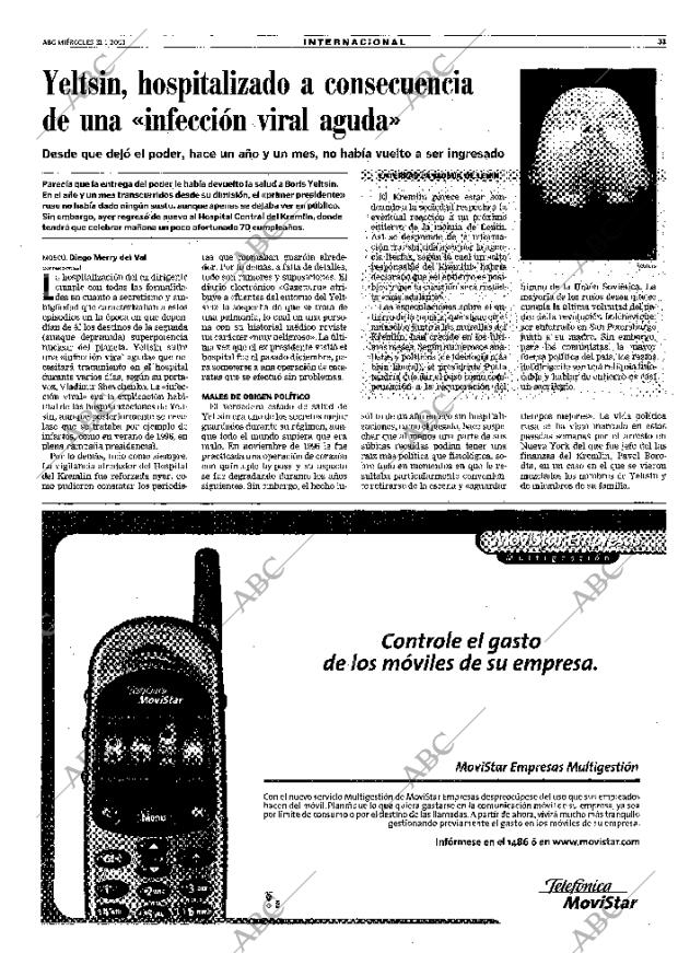 ABC MADRID 31-01-2001 página 31