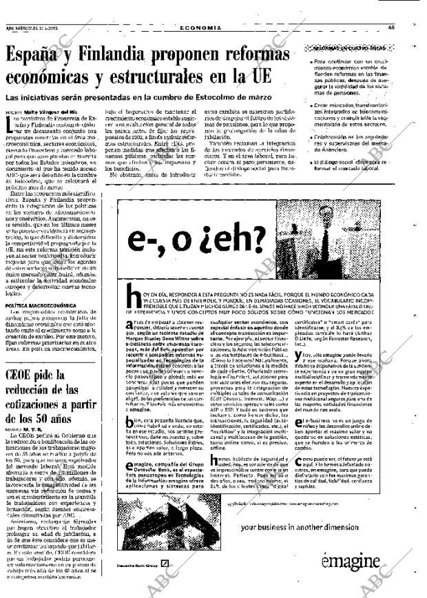 ABC MADRID 31-01-2001 página 49